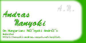 andras manyoki business card